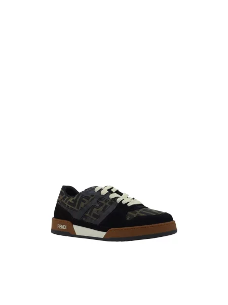 Sneakersy Fendi skórzane czarne