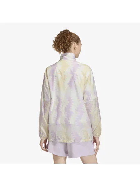 Jachetă adidas House Of Tiro x Common Goal AOP Windbreaker Wonder White/ Off White/ Ice Lavender M alb