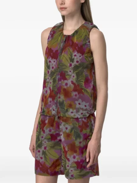 Cămașă K-way cu model floral cu imagine verde