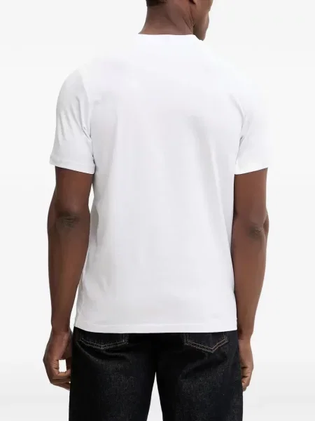 Tricou Karl Lagerfeld cu aplicații alb