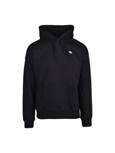 Bluza z kapturem Diesel z kapturem czarna