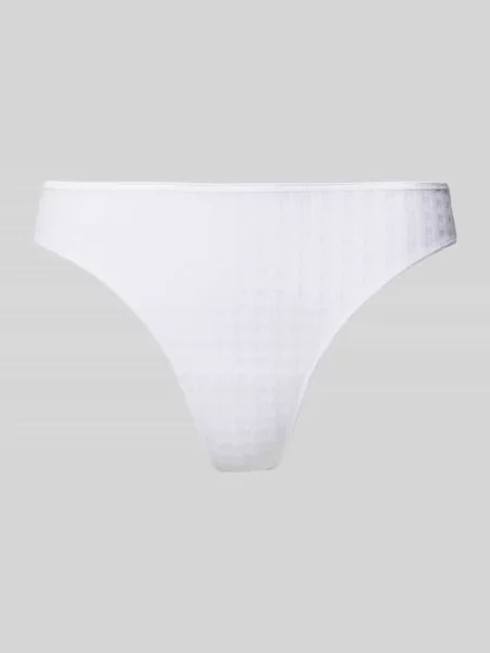 Stringi z fakturowanym wzorem model ‘Avero Thong’ Marie Jo białe