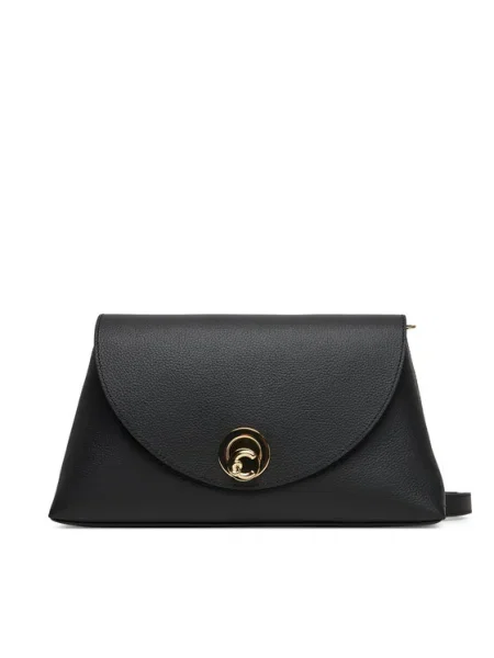 Кожена чанта Coccinelle черно