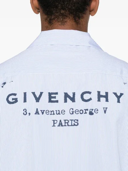 Cămașă Givenchy cu dungi albastru