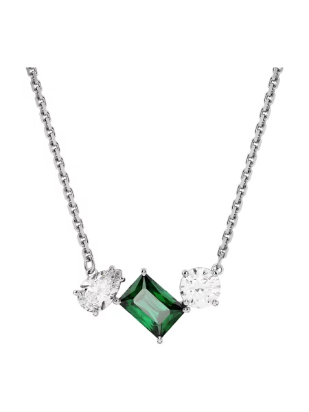 Naszyjnik Swarovski szary