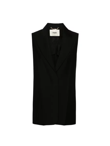 Kamizelka Fendi wełniana czarna