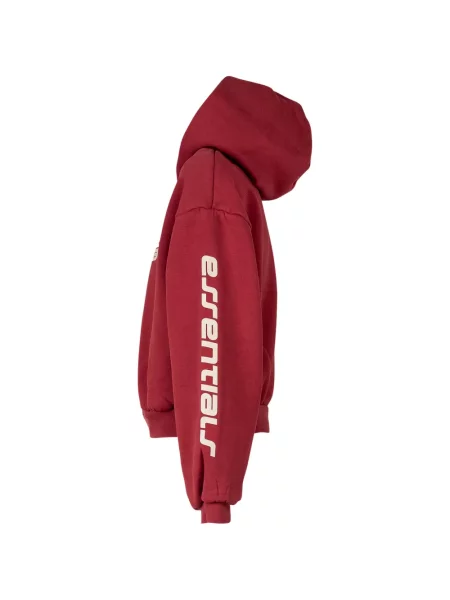 Dětska mikina s kapucí Fear Of God Essentials červená