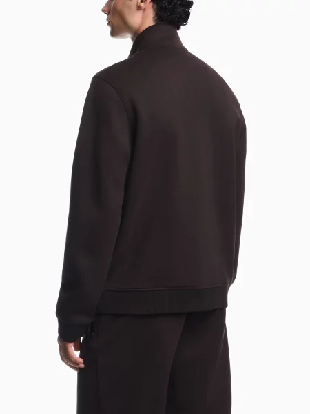 Свитер Emporio Armani из модала коричневый