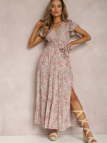 Rochie Verde-Roșie Oreithanassa roșu