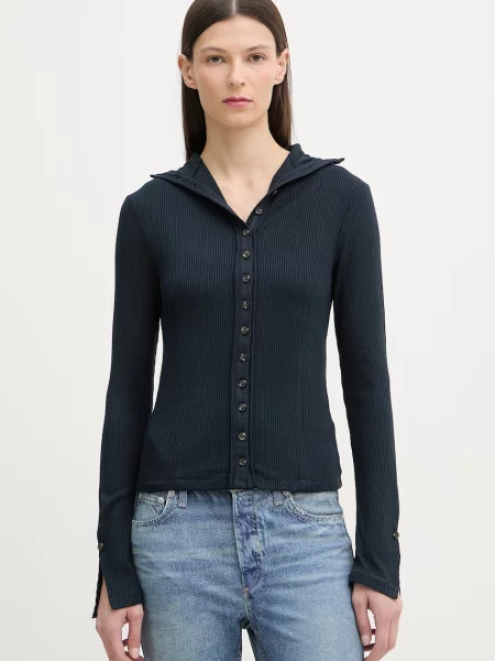 Rag & bone tričko s dlouhým rukávem s viskózou