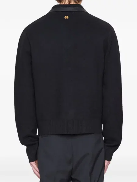 Geanta de piele Amiri negru