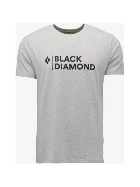 Koszulka Black Diamond Mini Stacked szary jasny S czarna