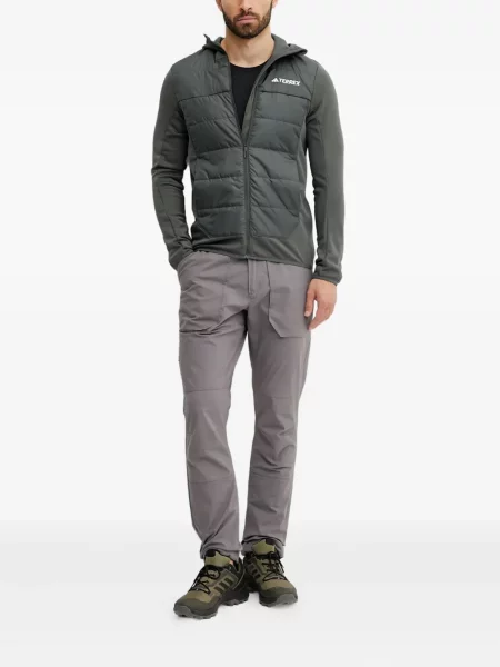 Кожени маратонки Adidas Terrex на райета с принт розово