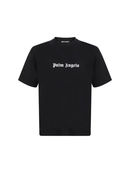 Koszulka Palm Angels z nadrukiem klasyczna czarna