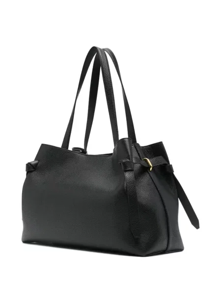 Iš natūralios odos odinė rankinė Yuzefi juoda