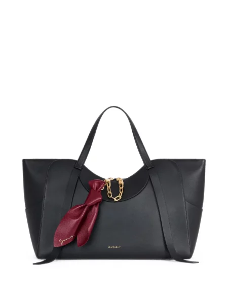 Pandantiv Givenchy cu funde din piele roșu