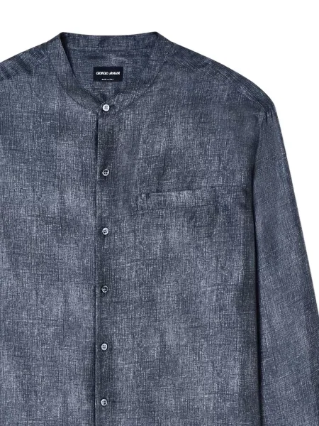 Gulerat cămașă Giorgio Armani albastru