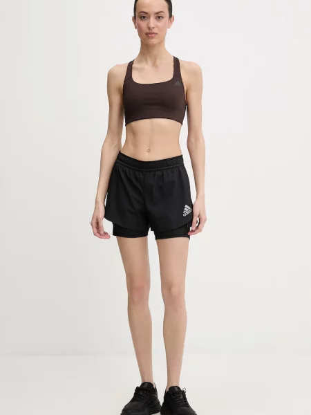 Adidas Performance sportovní podprsenka Optime hnědá