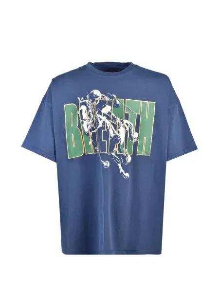 Tricou Breath cu imagine albastru