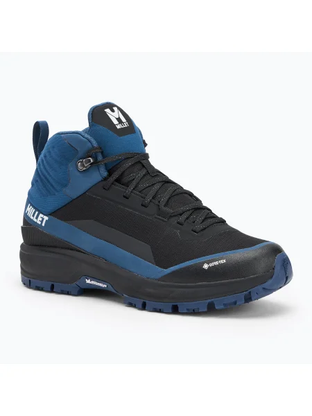 Pánske trekové topánky Millet Wanaka Mid GTX black/ dark denim čierna