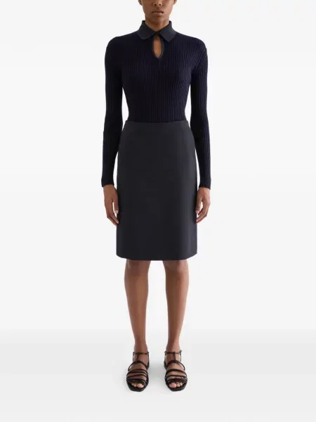 Top Jil Sander tricotate albastru
