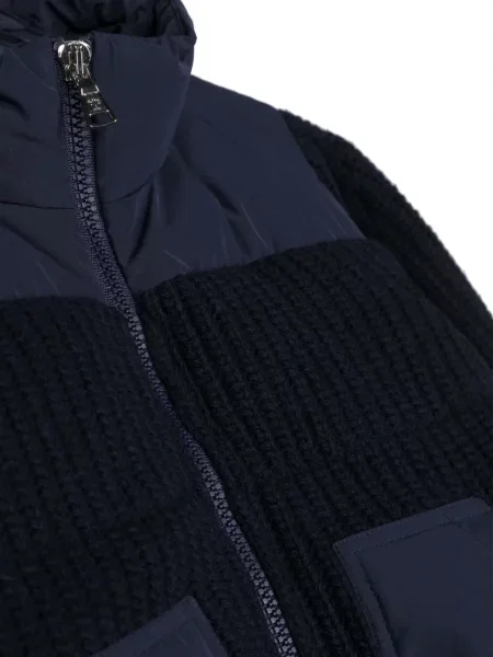 Kurtka puchowa dziecięca Moncler Enfant niebieska