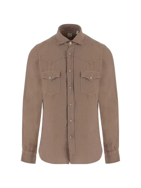 Риза Finamore 1925 Napoli кафяво