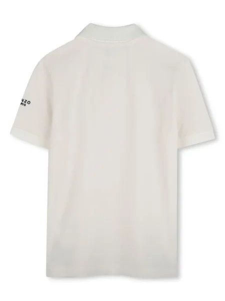 Tricou polo copii Kenzo alb