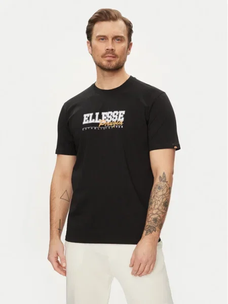 Тениска Ellesse Zagda T-Shirt с принт черно