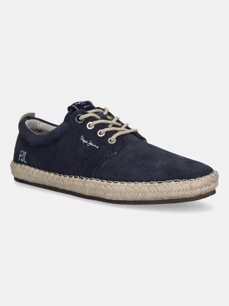 Espadrile iz semiša Pepe Jeans TOURIST WEST mornarsko modra