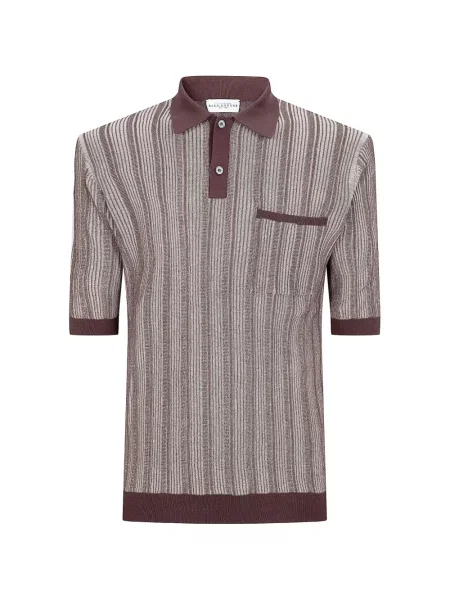 Tricou polo Ballantyne maro