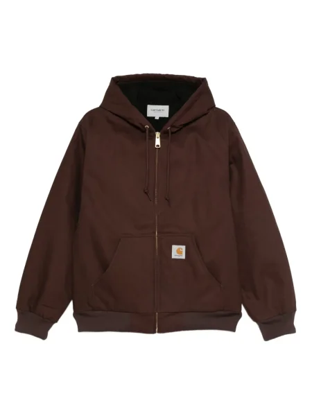 Geacă Carhartt Wip cu glugă maro