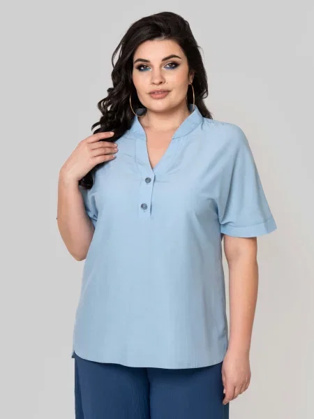 Блуза All Posa блакитний