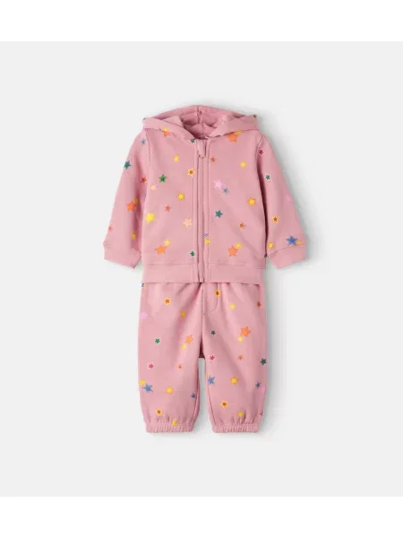 Džemperis su gobtuvu Stella Mccartney rožinė