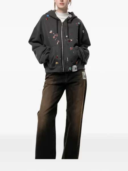 Bluza z kapturem dziecięca Maison Mihara Yasuhiro szara