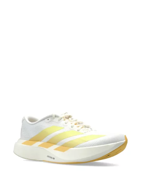Sneakerși Adidas Adizero din piele alergare cu broderie alb