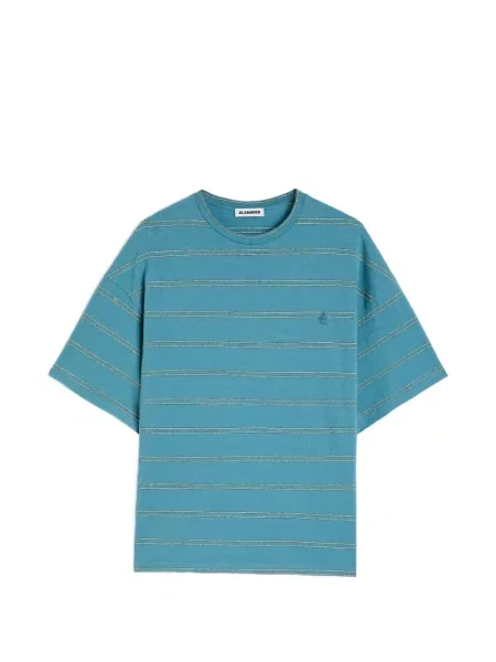 Tricou Jil Sander cu dungi albastru