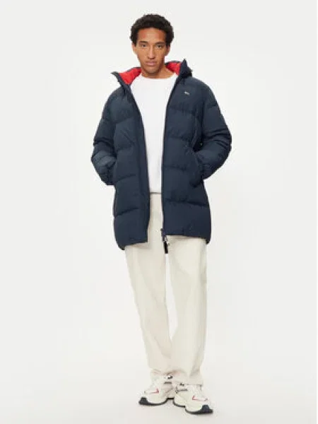 Tommy Jeans Vatovaná bunda Essential Tmavomodrá