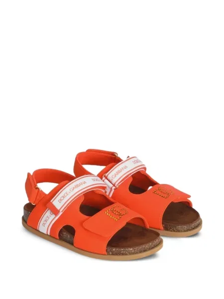 Sandały dziecięce Dolce And Gabbana pomarańczowe