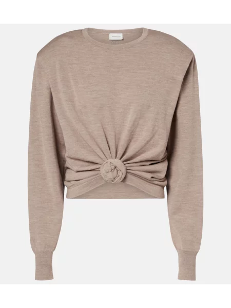 Pulover Magda Butrym de lână bej