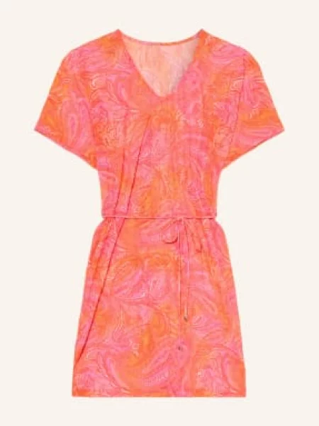 Cyell Síťovaná Tunika Paisley Breeze oranžová růžová