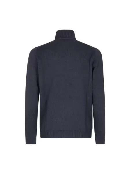 Sweter Roberto Collina elegancki niebieski
