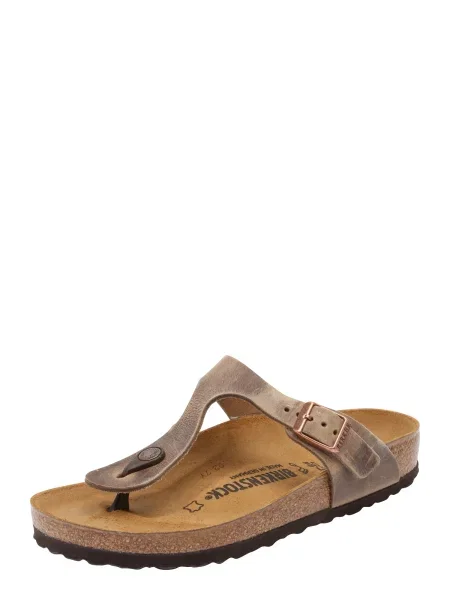 BIRKENSTOCK Ujjelválasztó-pántos szandál Gizeh' barna