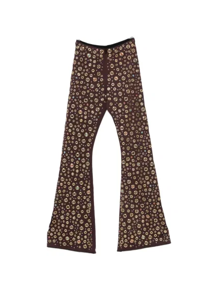 Spodnie Oséree dzwony brązowe