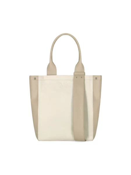 MM by Max Mara torebka PESCO beżowa