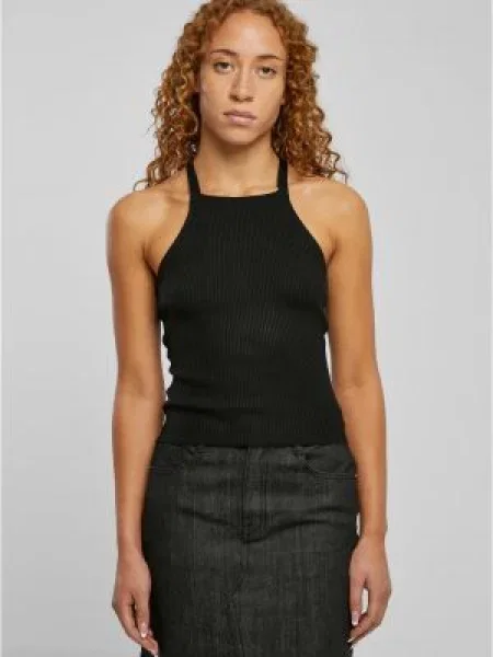 Плетен потник Urban Classics черно