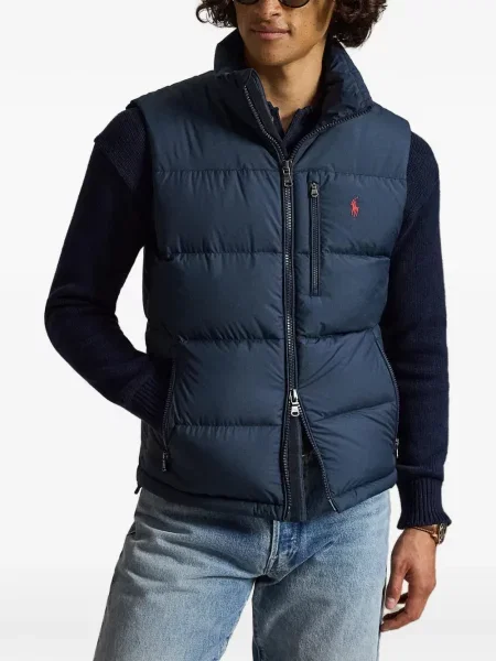 Satenske rukavice Polo Ralph Lauren s vezom s vezicama smeđa