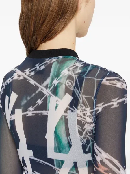 Дълго топ 44 Label Group от тюл черно