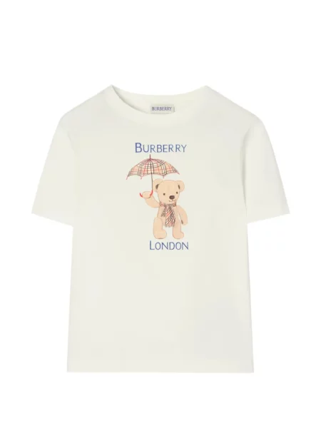Dětské tričko Burberry bílé