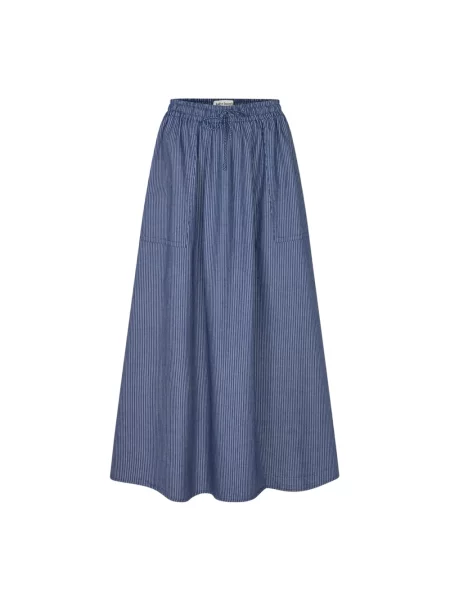 Spódnica midi Lollys Laundry niebieska